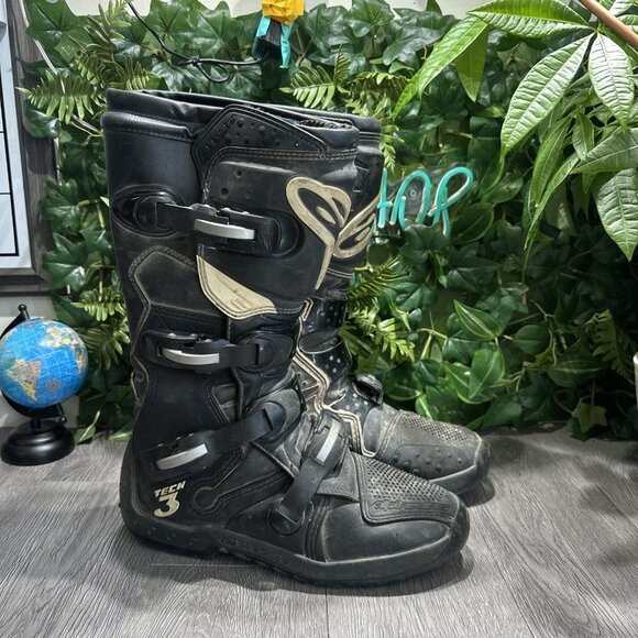 Alpinestars Tech 3 MX Boots - Black - Size 11 US 45.5 EU - Picture 1 of 11